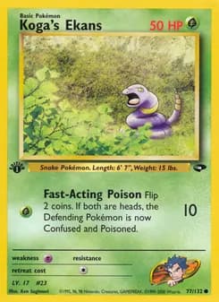 Koga's Ekans card in English