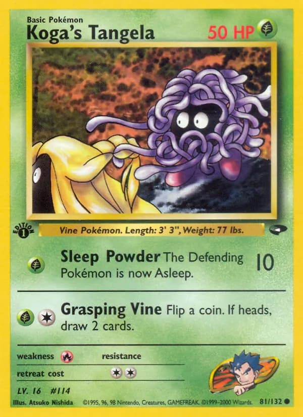 Koga's Tangela card in English
