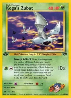 Koga's Zubat card in English