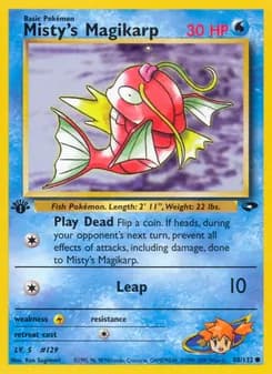 Misty's Magikarp card in English