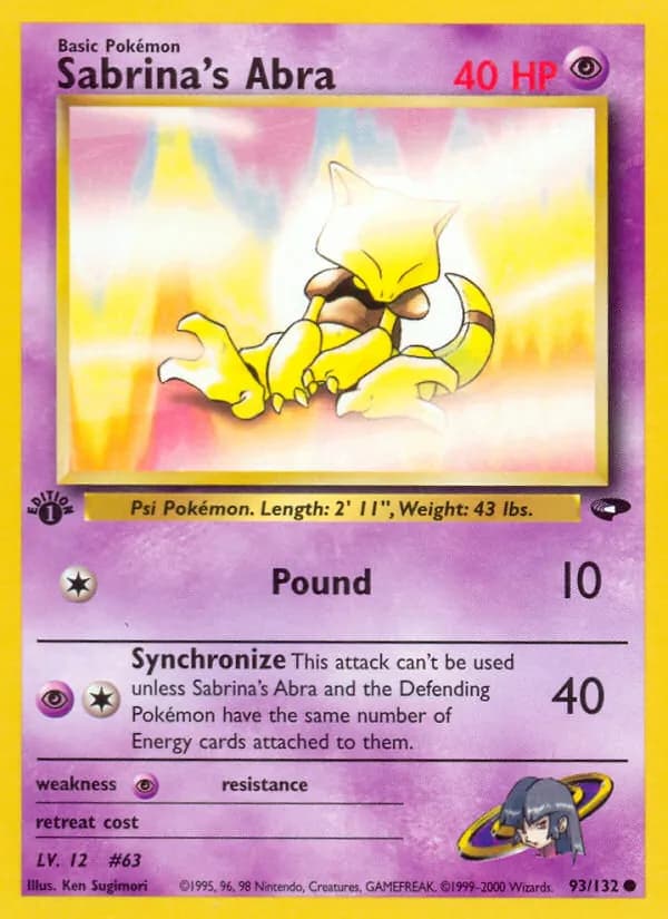 Sabrina's Abra card in English