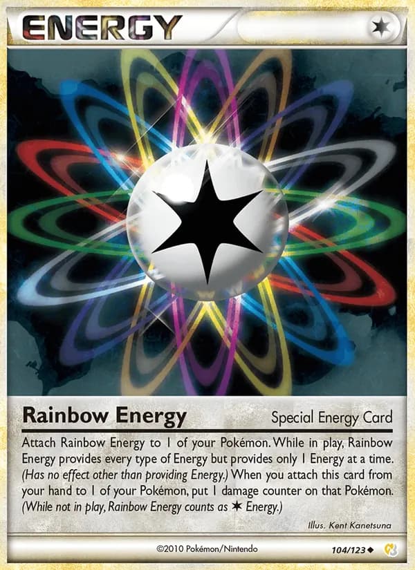 Rainbow Energy card in English
