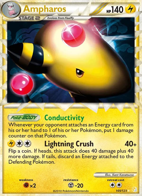 Ampharos card in English