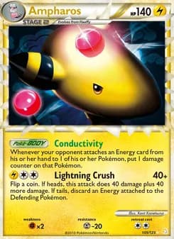 Ampharos card in English