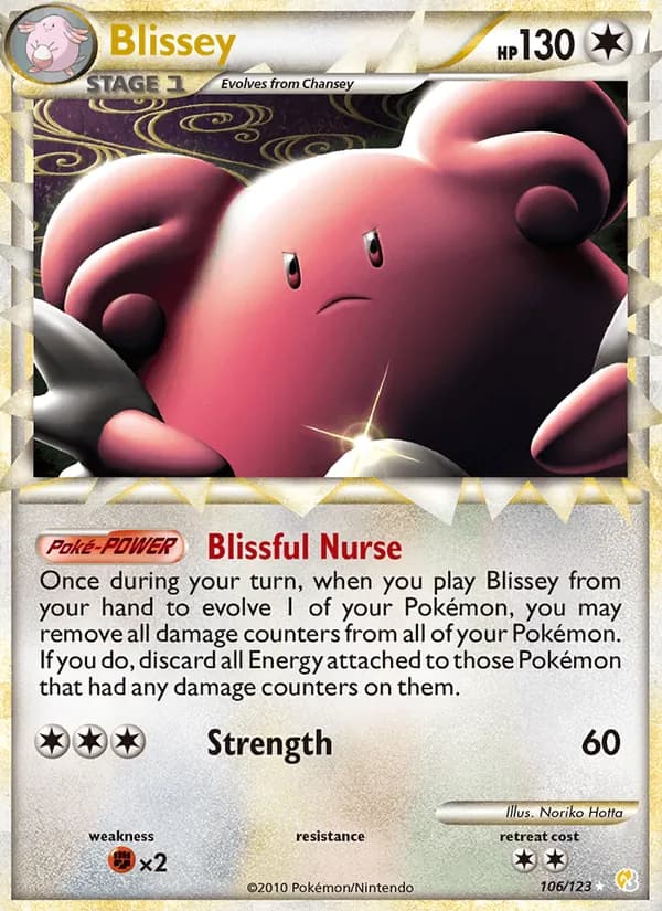 Blissey card in English