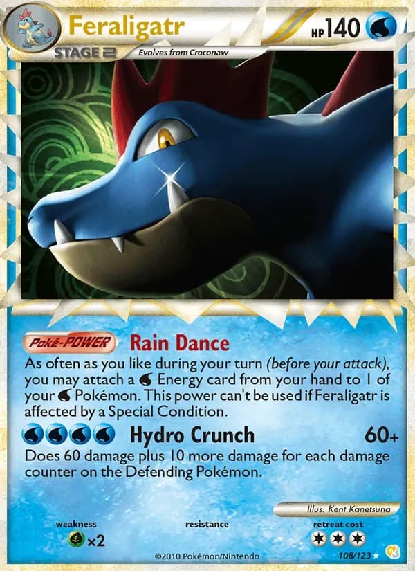 Feraligatr card in English