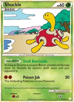 Shuckle card in English