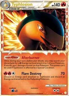 Typhlosion card in English