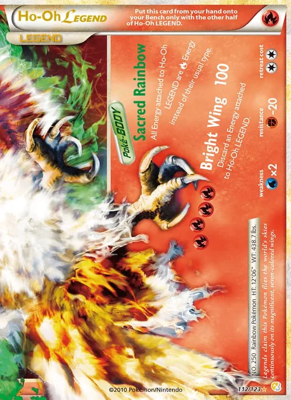 Ho-Oh LEGEND card in English