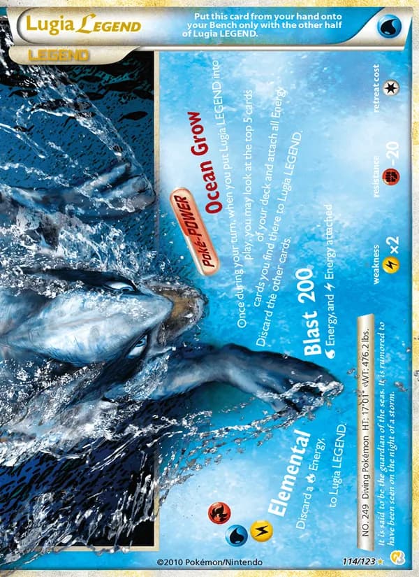 Lugia LEGEND card in English