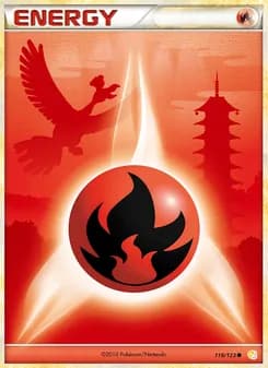 Fire Energy card in English