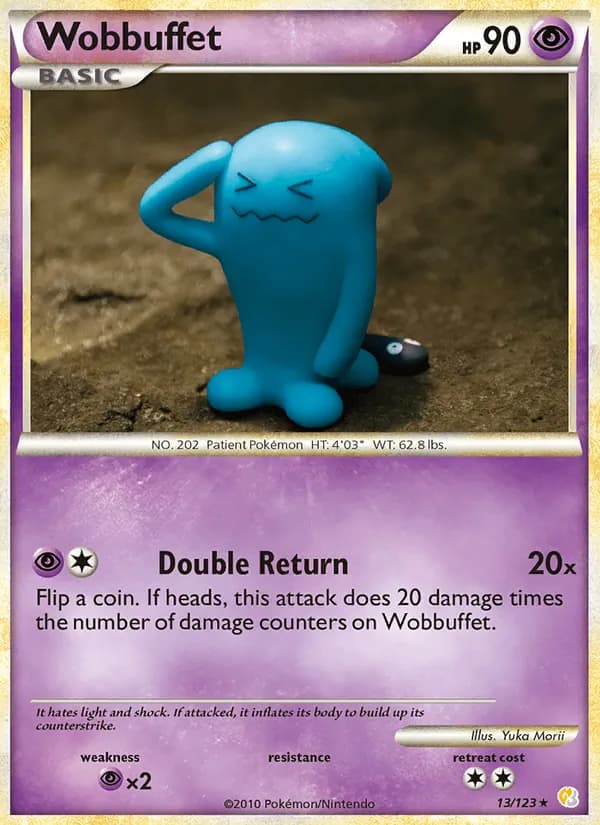 Wobbuffet card in English