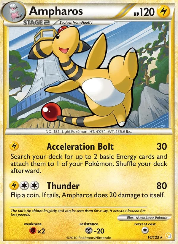 Ampharos card in English
