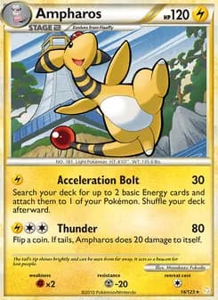 Ampharos card in English