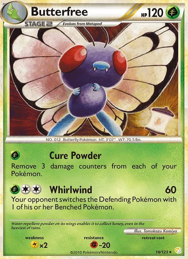 Butterfree card in English