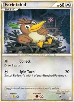 Farfetch’d card in English
