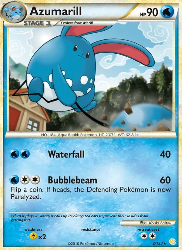 Azumarill card in English