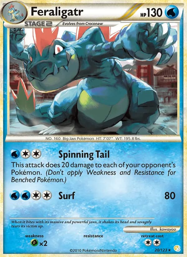 Feraligatr card in English