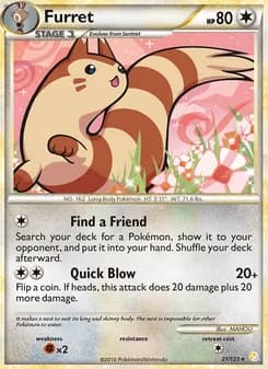 Furret card in English
