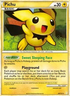 Pichu card in English