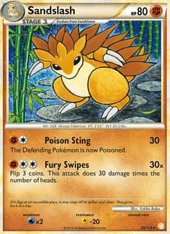 Sandslash card in English