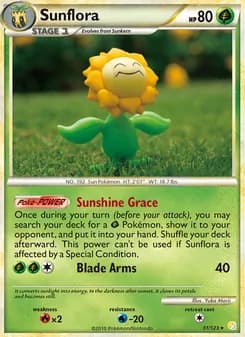 Sunflora card in English