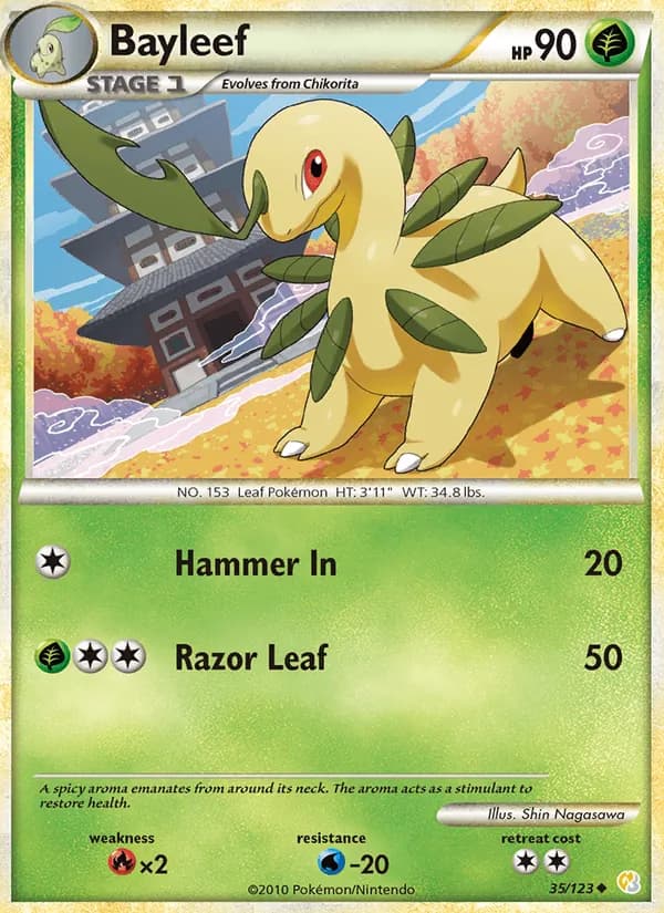 Bayleef card in English