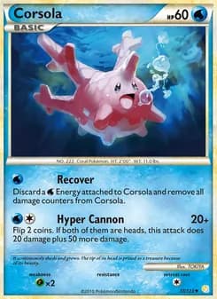 Corsola card in English