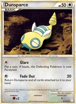 Dunsparce card in English