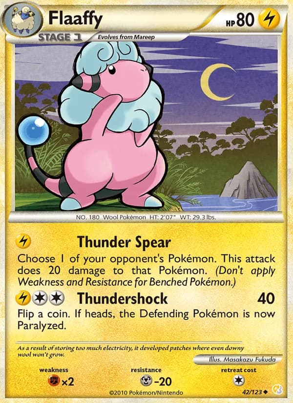 Flaaffy card in English