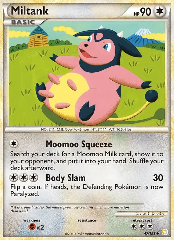 Miltank card in English