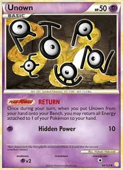 Unown card in English