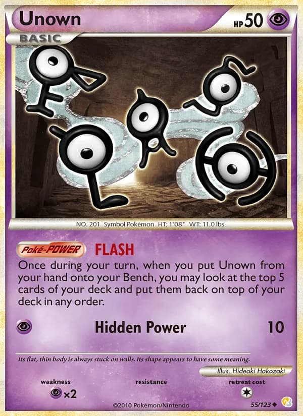 Unown card in English