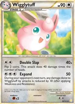Wigglytuff card in English