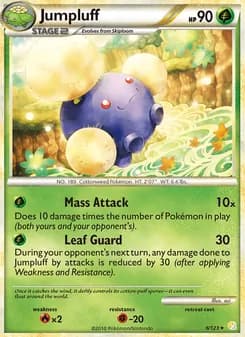 Jumpluff card in English