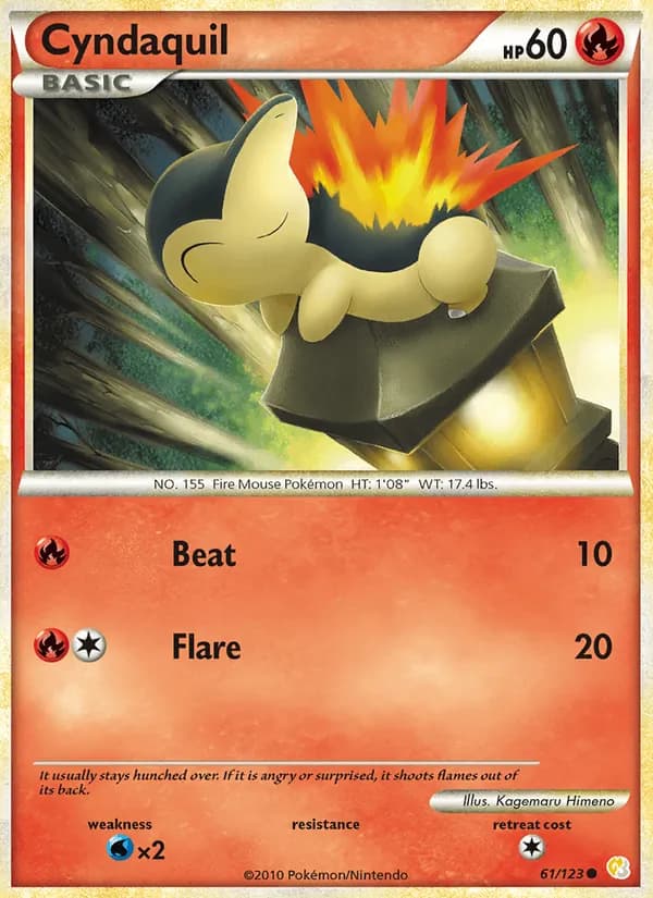 Cyndaquil card in English