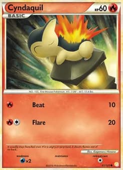 Cyndaquil card in English