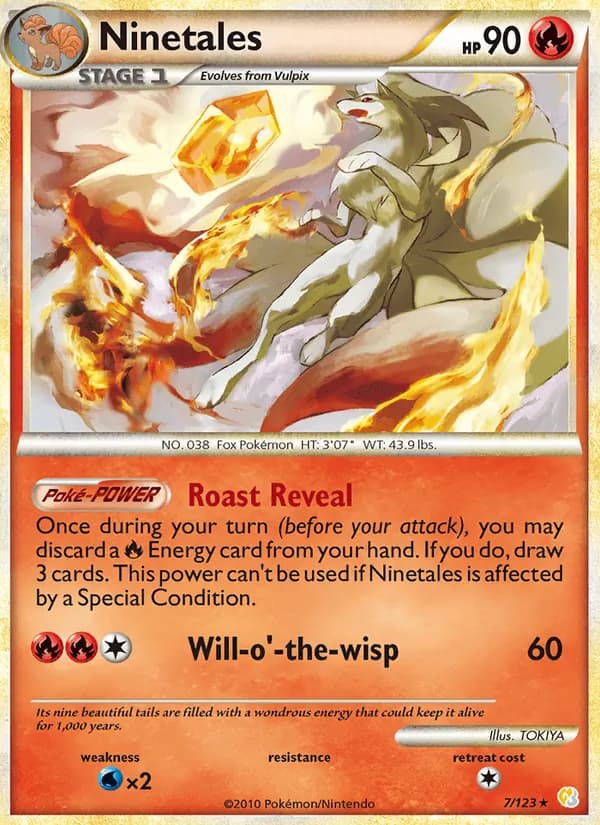 Ninetales card in English