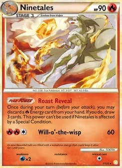 Ninetales card in English