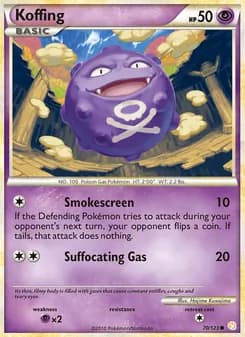 Koffing card in English