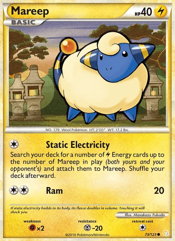 Mareep card in English