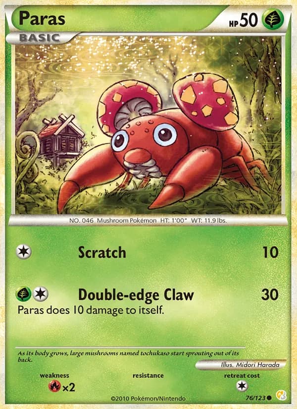 Paras card in English
