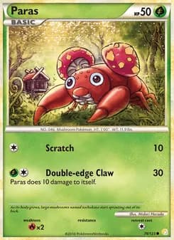 Paras card in English