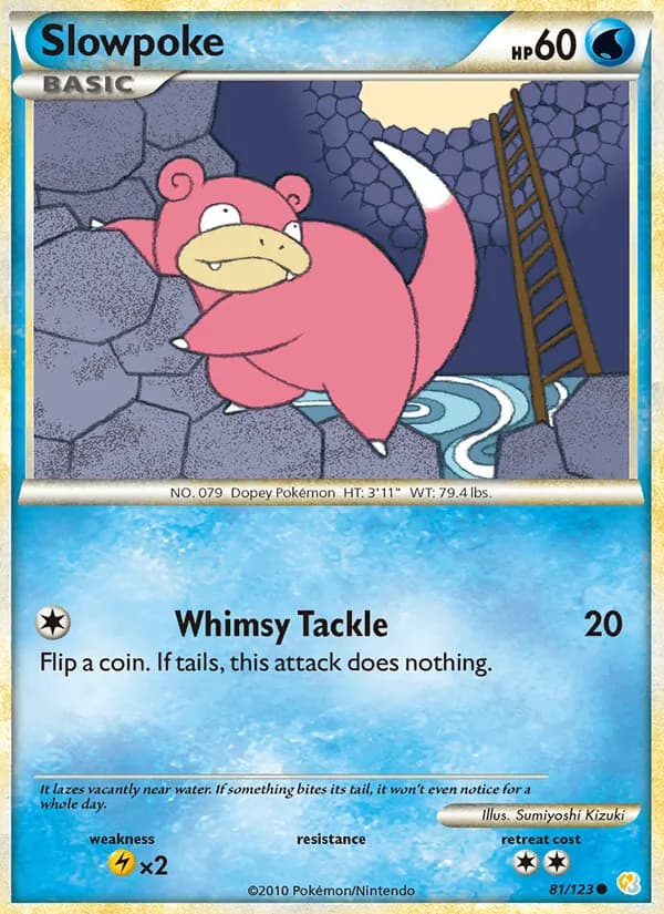 Slowpoke card in English