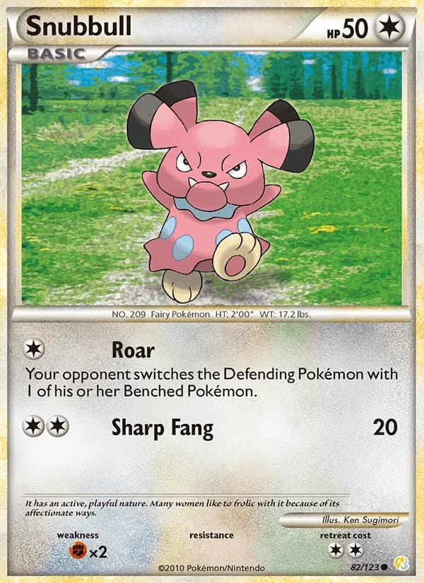 Snubbull card in English