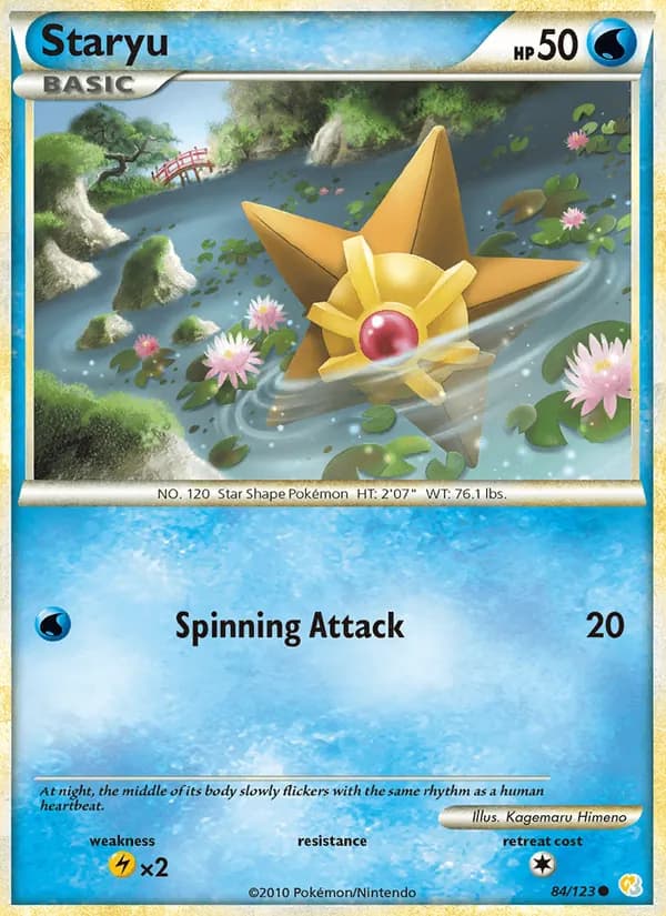 Staryu card in English