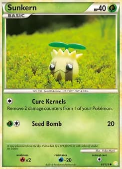 Sunkern card in English