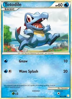 Totodile card in English