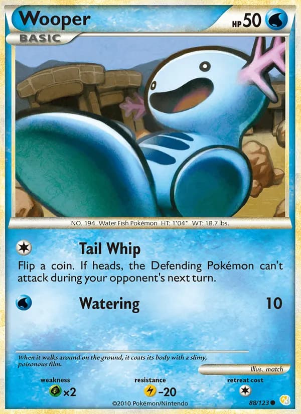 Wooper card in English