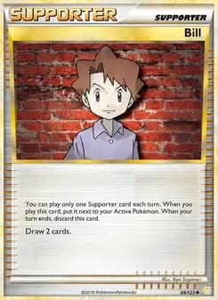 Bill card in English
